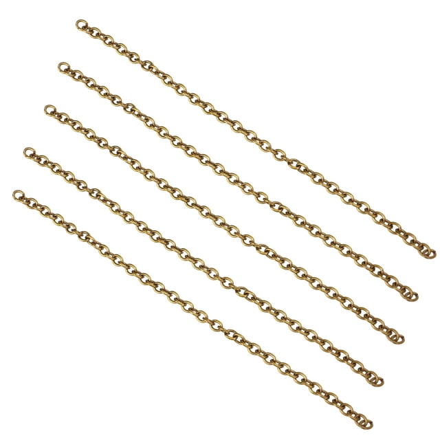 Eslabón De Cadena, Cadena De Bordillo Personalizada, Material De Cobre, Eslabones Trenzados De 10 M Para Hacer Pulseras ANGGREK Otros