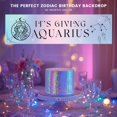 thumbnail image 3 of Koyal Wholesale 13x48 Inch It's Giving Aquarius Birthday Banner, Zodiac Party Decor, 3 of 3