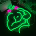 thumbnail image 2 of Letrero de neón Manimo Fitness Frog LED Muscle 30 x 33 cm con alimentación USB, 2 of 7
