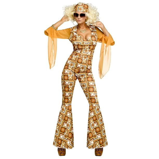 Women 60s 70s Hippie Costume Outfits Hippy Clothes Disco Suit for