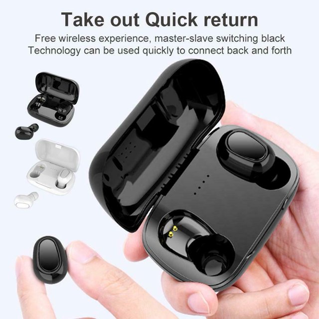 Auriculares Bluetooth 5.0 TWS 9D Shock Sonido holográfico Mini Auriculares deportivos inalámbricos