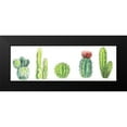thumbnail image 2 of Atelier B Art Studio 14x7 Black Modern Framed Museum Art Print Titled - Tiny Cactus Set, 2 of 5