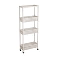 thumbnail image 3 of EGNMCR Multi Layer Movable Plastic Storage Rack Large Capacity Layered Storage Rack With Wheels Living Room/bedroom/bathroom/kitchen Item Storage Rack Plasti c trolley, 3 of 6