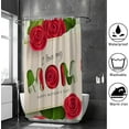 thumbnail image 4 of Coolnut Bath Shower Curtain Liners Happy Mothers Day with Lilies Roses 60x72in Polyester Waterproof with 12 Curtain Hooks Bathroom Accessories Decoration, 4 of 6
