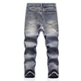 thumbnail image 4 of RUTAYY Toddler Boys Fit Ripped Distressed Fashion Kids Denim Jeans Trousers Cozy Pants, 4 of 4