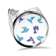 thumbnail image 1 of Anillo de compromiso de boda ajustable Palomo Colorido patron de origami, 1 of 3