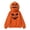 Orange, variant on Rexolia Pumpkin Head Full Zip Hoodie Face Cover Costume with Smile Scared Pumpkin Print Halloween Black L