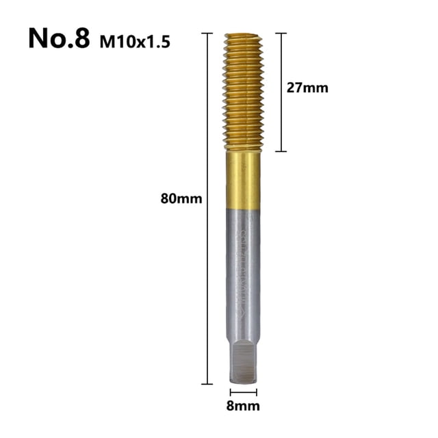 Extrusion Taps M2 M3 M4 M5 M6 M8 M10 M12 Fluteless Forming Machine Taps Metric Screw Thread Tap Drill Metal Threading Tools