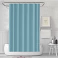 thumbnail image 1 of Solid Color Waterproof Shower Curtain Modern Simple Bathroom Curtain (Light blue,90*180cm), 1 of 13