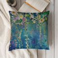 thumbnail image 3 of Floral Pillow Case Watercolor Ivy Flower Spring Flower in Nature Tree Park Throw Pillow Cover for Home Sofa Decorative Square Cushion Green, 3 of 5