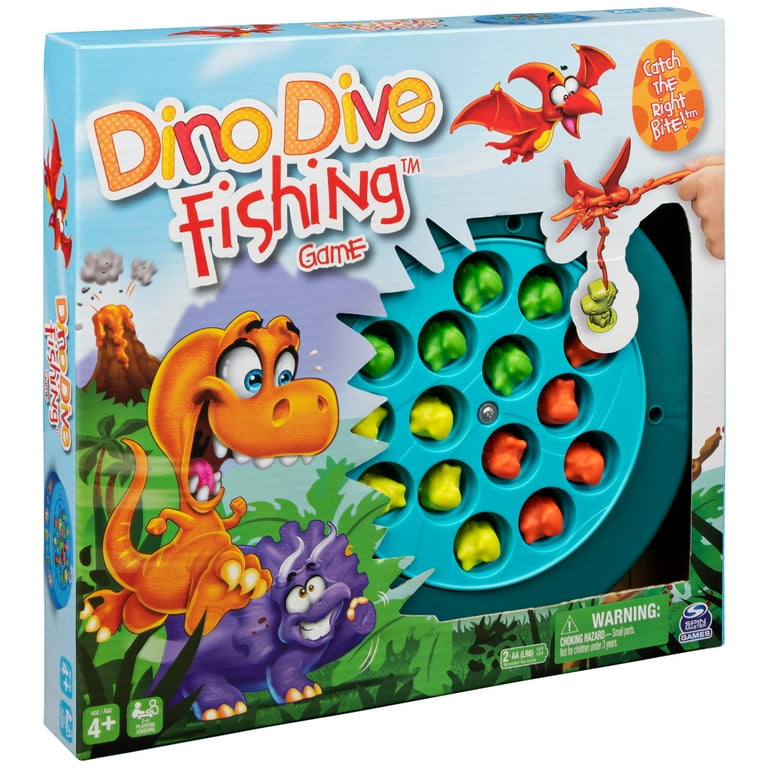 Dino Dive Fishing Game, Fun Prehistoric Dinosaur Toy Activity for