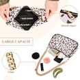 thumbnail image 4 of Leopard Print Womens Chain Shoulder Bag Tote Handbag Clutch Hobo Purse with Zipper for Travel Casual, 4 of 7