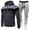 Dark Gray&1080, variant on CONFREE Mens Tracksuit 2 Peice Sets Casual Men's Jogging Sweatsuit Set Patchwork Color Zip Pullover Hoodies Pants Athletic Sweat Suit for Men