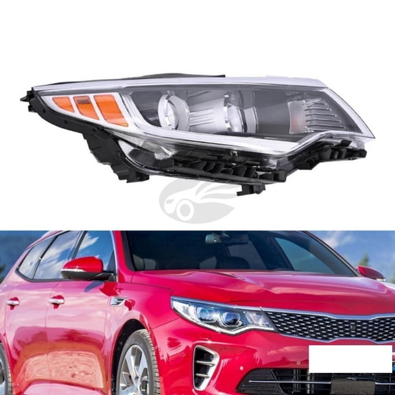 Halogen Headlight  W/O LED DRL for 2016 2017 2018 Kia Optima RH Replacement Headlamp