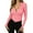 Pink, variant on Sherrylily Women Deep V Neck Wrap Sweater Slim Knitted Long Sleeve Jumper