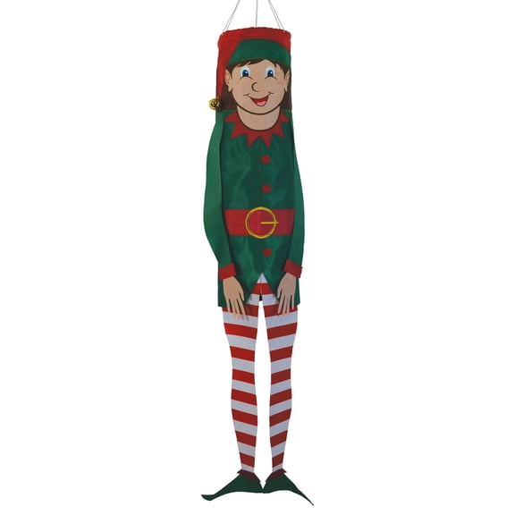 In the Breeze 5149 — Elf Breeze Buddy 40-Inch Windsock - Outdoor Christmas Decoration
