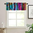 thumbnail image 5 of Abstract Curtains Valances Colorful Vertical Planks Aesthetic Modern Minimalist Curtains Valances for Farm Bedroom Living Room Decor 54"x18", 5 of 5
