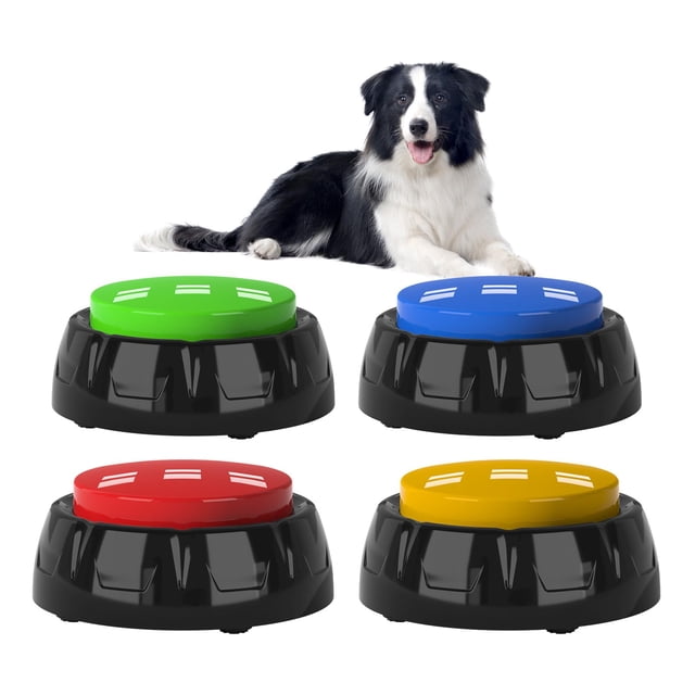 Botones de grabación de voz ipawspace Dog Training, paquete de 4