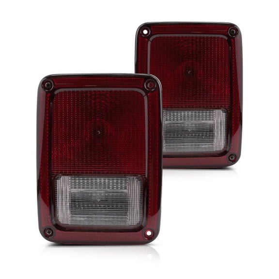For Jeep Wrangler Tail Light Assembly 2007-2018 Driver and Passenger Side Pair For CH2800177 | 55077891AH