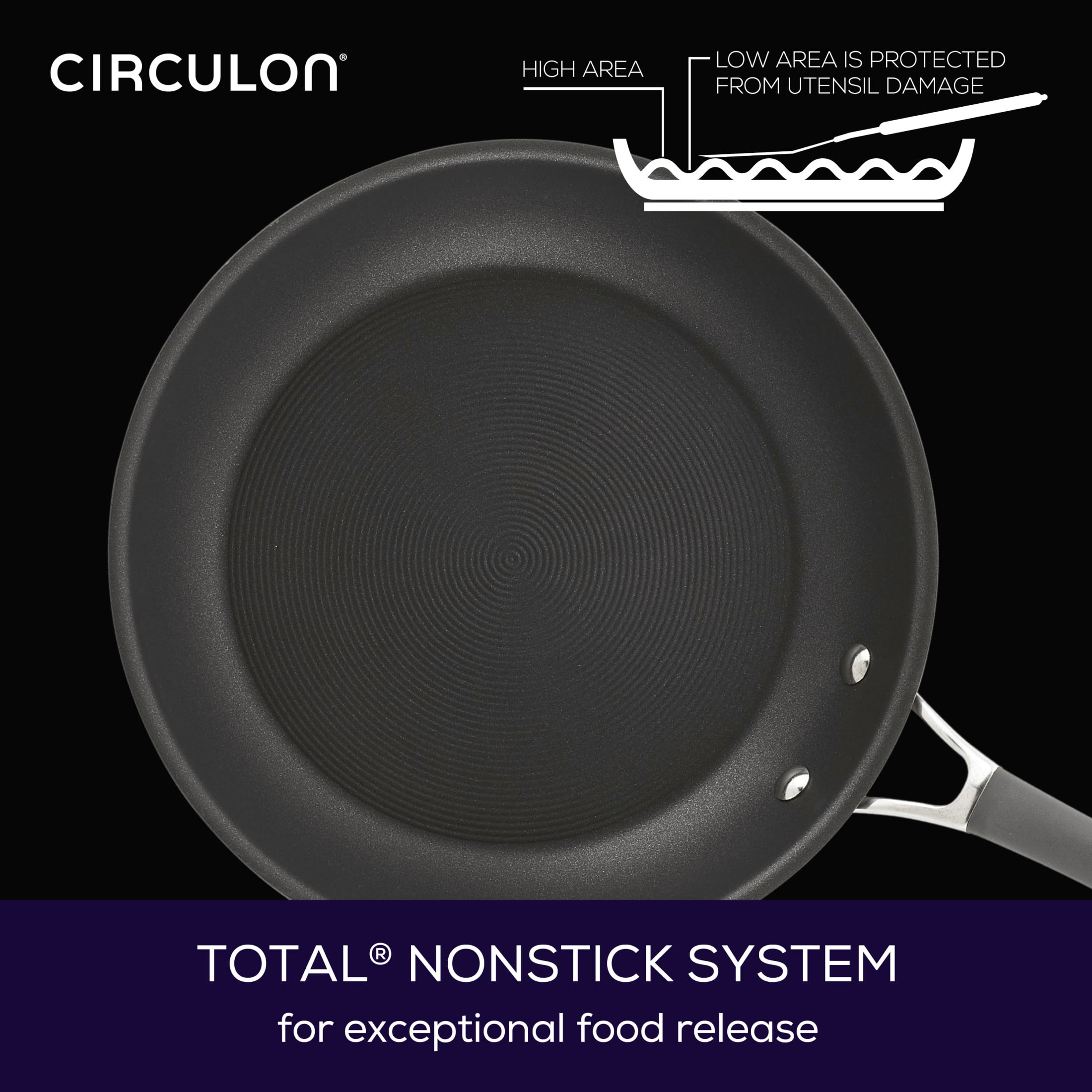 Circulon 83909 Radiance Hard Anodized Nonstick Stock Pot/Stockpot with Lid  - 10 Quart, Gray