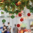thumbnail image 6 of 50 Pieces Wooden Christmas Embellishments Mixed Color for Gift Tags Festival Snowflake, 6 of 8