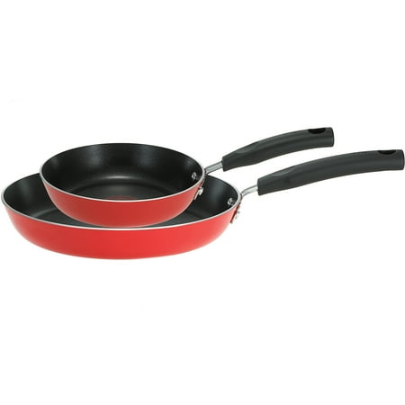 T-Fal Signature Non-Stick 8" and 10" Fry Pan Set, Red