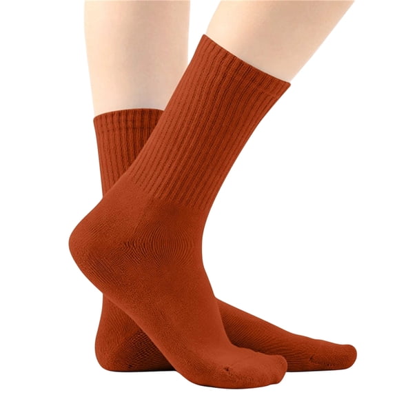hoksml Kids Knitting Cotton Crew Socks, Multi Color Solid Ribbed Mid Calf School Socks, Soft Stretchy Breathable Casual Socks for Daily Play for Boys and Girls