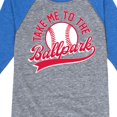 thumbnail image 3 of Instant Message - Take Me To The Ballpark - Toddler & Youth Raglan Graphic T-Shirt, 3 of 5