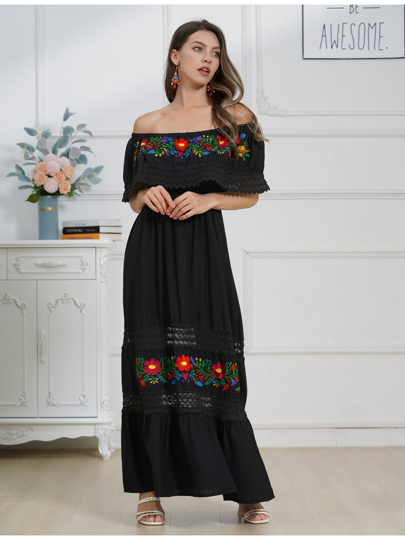 maxi floral embroidered dress Pinkblush Ivory Floral Embroidered Maternity Midi Dress Medium