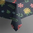 thumbnail image 4 of Pioneer Flower Floral Print Pattern Rectangle Tablecloth 60"x120", Waterproof Polyester Table Cloth, Wipeable Spillproof for Dining Camping Indoor Outdoor, 4 of 6
