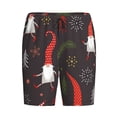 thumbnail image 4 of Easygdp Cute Christmas Gnomes Men's Short Pajama Pants, Sleep Shorts, Household Pants, Casual Pants with Pockets - 3X-Large, 4 of 9