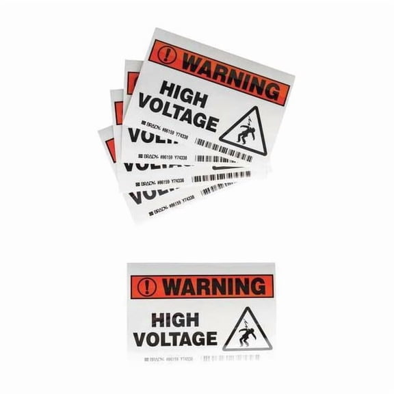 Brady Label,3 1/2 inx5 in,Polyester,PK5 86159