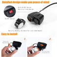thumbnail image 5 of Cargador USB dual para motocicleta de 12 V, 5 V, 2,1 A, 2 puertos, impermeable, voltímetro, cargador para teléfonos móviles de motocicleta, amarillo, 5 of 5