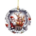 thumbnail image 1 of Alce Decoraciones Papá Noel Dibujos Animados Favores Fiesta Redondos Acrílicos Navidad, 1 of 9
