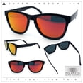 thumbnail image 2 of SA106 Polarized Sport Sunglasses for Men UV400 Lightweight Matte Plastic Black Frame - Red Mirror, 2 of 6