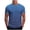 hgg273-Blue, variant on Mens Gradient Stripe Print Short Sleeve Tee Color Transition Design Athletic Performance Fabric Moisture Wicking Round Neck T-Shirt