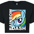 thumbnail image 3 of My Little Pony - Character Block Rainbow Dash - Junior's Cropped Tee, 3 of 5
