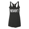 thumbnail image 2 of Wild Bobby Believe Bigfoot Aliens Women Tri-Blend Racerback Tank Top, 2 of 6