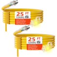 thumbnail image 1 of Cable de extensión HUANCHAIN 12/3, 25 pies, paquete de 2 unidades, resistente para exteriores, 1 of 8