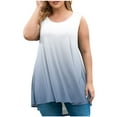 thumbnail image 2 of BSDJILFG Plus Size Tank Tops for Women L-5XL,Oversized Tees Loose Fit Crewneck Shirts,Athletic Moisture Wicking Gym Camisoles Rollbacks, 2 of 5