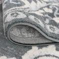 thumbnail image 5 of Madison Traditional 5' Round Dark Gray and Cream Polypropylene Indoor Area Rug, 5 of 8