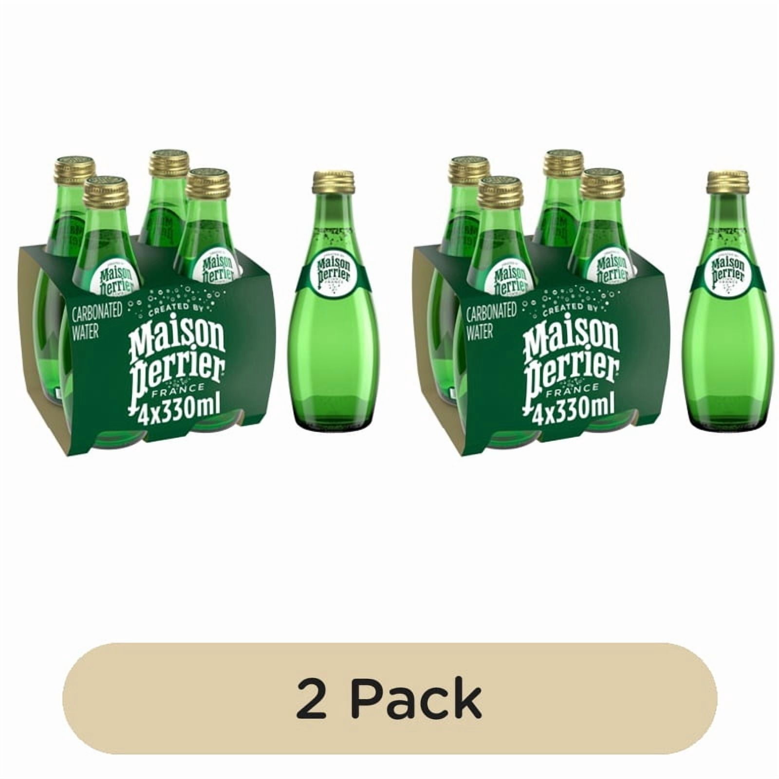 Maison Perrier Plain Sparkling Water Glass 4 x 330ml, British Import (Pack of 2)