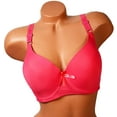 thumbnail image 2 of Iheyi 6 Pieces Plus Size Wired Full Cup Lace Plain Light Padded D DD DDD Bra (34D), 2 of 2