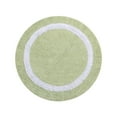 thumbnail image 3 of Better Trends 30'' Round Shape Bathroom Rug with Reversible Backing 100% Cotton Water Absorbent, Machine Washable Hotel Multi Collection - Sage/White, 3 of 6