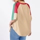 thumbnail image 4 of Tops de manga larga,Camiseta informal holgada para mujer, color liso, cuello redondo, manga corta, poliéster, ligera y cómoda, uso diario, sopatenor, 4 of 8