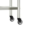thumbnail image 4 of vidaXL Kitchen Work Table with Wheels 43.3"x21.7"x33.5" Stainless Steel, 4 of 10