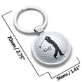 thumbnail image 4 of Biomar Labs 3D Metal Golf Golfer Sport Keyring Key Chain Gift Men Women Keychain Giftbox KK 196, 4 of 4