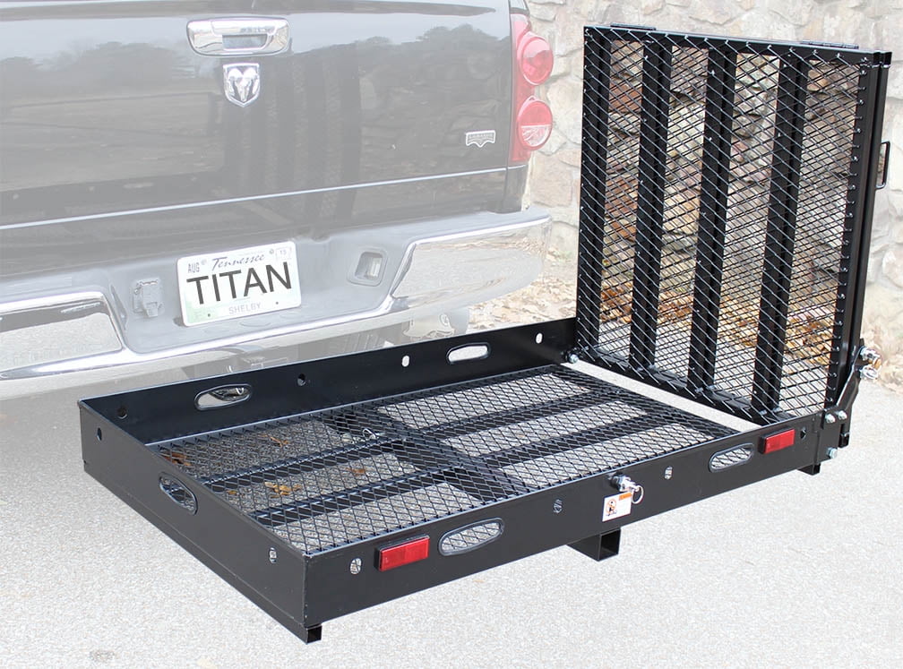 MC500 Hitch-Mounted Wheelchair Carrier, Mobility Scooter Car Ramp
