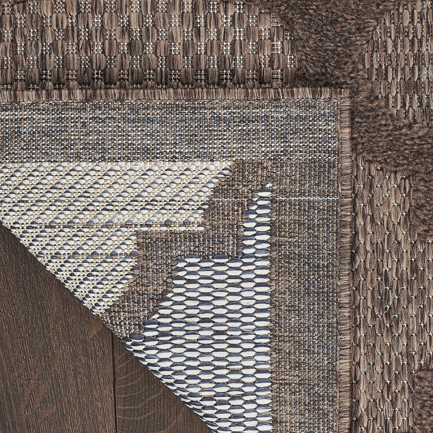 Nourison Easy Care Modern Indoor/Outdoor Brown 8' x 10' Area Rug (8x10)