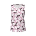 thumbnail image 4 of Haiem Pineapple Flamingo Workout Tank Tops for Women, Athletic Sports Slim-Fit Tank Tops, Compression Sleeveless Dry Fit Shirts,Athletic Shirt-Small, 4 of 9